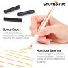 Shuttle Art 216 Pack Washable Markers, 8 Assorted Colors Broad Line Conical Tip Large Markers Bulk with a Box, Bonus Caps, Home Classroom School Supplies for Toddlers Kids Adults Students Teachers…(26 Each of 12 Colors(Super Tips))