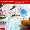 Shuttle Art Double Line Outline Permanent Markers, 40 Colors Squiggles Shimmer Markers Set, Self Outline Metallic Marker Pens for Art, Drawing, Doodling, Card Making, Christmas Card, DIY Crafts(40 Silver Colors)