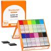 Shuttle Art 216 Pack Washable Markers, 8 Assorted Colors Broad Line Conical Tip Large Markers Bulk with a Box, Bonus Caps, Home Classroom School Supplies for Toddlers Kids Adults Students Teachers…(26 Each of 12 Colors(Super Tips))