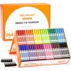 Shuttle Art 216 Pack Washable Markers, 8 Assorted Colors Broad Line Conical Tip Large Markers Bulk with a Box, Bonus Caps, Home Classroom School Supplies for Toddlers Kids Adults Students Teachers…(22 Each of 12 Colors(Broad Tip))