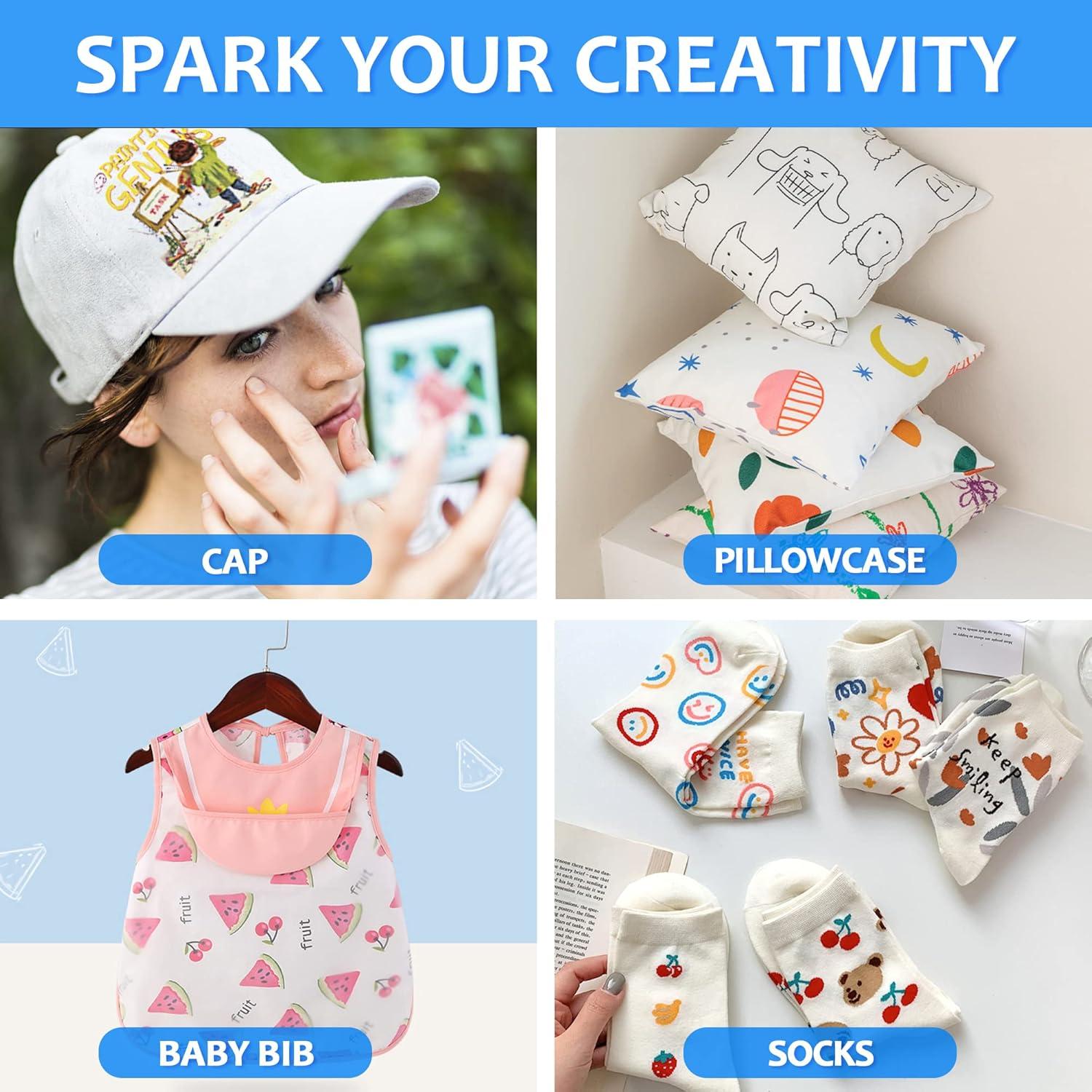 imageShuttle Art Dual Tip Fabric Markers 30 Colors Permanent No Bleed Pens for TShirts Sneakers NonToxic ampamp Child Safe for Kids Adult Painting Writing