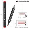 Shuttle Art Fabric Markers Pens, 40 Colors Dual Tip Fabric Markers Permanent No Bleed Pens for T-Shirts Sneakers, Non-Toxic & Child Safe Permanent Pens for Kids Adult Painting Writing