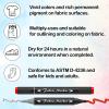 Shuttle Art Fabric Markers Pens, 40 Colors Dual Tip Fabric Markers Permanent No Bleed Pens for T-Shirts Sneakers, Non-Toxic & Child Safe Permanent Pens for Kids Adult Painting Writing