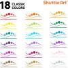 Shuttle Art 18 Colors Dual Tip Dot Marker Pens for Kids Adults, 18 Classic Colors, 0.8mm Fine Tip and Flexible Dot Tip for Journaling, DIY Crafts, Scrapbooks