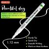Shuttle Art 20 Pack Black Fine Tip Acrylic Paint Pens, Water-Based Quick Dry Paint Markers for Rock, Wood, Metal, Plastic, Glass, Canvas, Ceramic(20 Pack White)