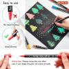 Shuttle Art 80 Colors Dual Tip Acrylic Paint Markers, Brush Tip and Fine Tip Acrylic Paint Pens for Rock Painting, Ceramic, Wood, Canvas, Plastic, Glass, Stone, Calligraphy, Card Making, DIY Crafts(fine & dot tip)