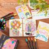 Shuttle Art 80 Colors Dual Tip Acrylic Paint Markers, Brush Tip and Fine Tip Acrylic Paint Pens for Rock Painting, Ceramic, Wood, Canvas, Plastic, Glass, Stone, Calligraphy, Card Making, DIY Crafts(60 Colors)