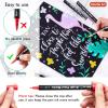 Shuttle Art 80 Colors Dual Tip Acrylic Paint Markers, Brush Tip and Fine Tip Acrylic Paint Pens for Rock Painting, Ceramic, Wood, Canvas, Plastic, Glass, Stone, Calligraphy, Card Making, DIY Crafts(48 Colors Brush Tip & Fine Tip)