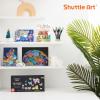Shuttle Art Automatic Ink Control Acrylic Paint Markers, 60 Colors Brush Tip Acrylic Paint Pens for Rock Painting, Ceramic, Wood, Canvas, Glass, Stone, Fabric, Card Making, DIY & Art Supplies(Brush Tip and Dot Tip)