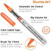 Shuttle Art Automatic Ink Control Acrylic Paint Markers, 60 Colors Brush Tip Acrylic Paint Pens for Rock Painting, Ceramic, Wood, Canvas, Glass, Stone, Fabric, Card Making, DIY & Art Supplies(48 Colors Brush Tip)