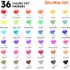 Shuttle Art Dot Markers, 14 Colors Bingo Daubers with 135 Patterns, 5 Activity Books, Educational Set With Art Activities,Non-Toxic Washable Coloring Markers(36 Colors + 5 Activity Books)