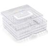 Shuttle Art 36 Markers Acrylic Marker Organizer, Portable 3-Layer Transparent Storage Box, Stackable Pen Holder for Art Supplies,Ideal for Home, Office & School Desk Organization