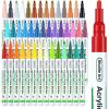 Shuttle Art Automatic Ink Control Acrylic Paint Markers, 60 Colors Brush Tip Acrylic Paint Pens for Rock Painting, Ceramic, Wood, Canvas, Glass, Stone, Fabric, Card Making, DIY & Art Supplies(42 Colors)