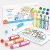 Shuttle Art Washable Dot Markers 36 Colors with Free Activity Book, Fun Art Supplies for Kids Toddlers and Preschoolers, Non Toxic Water-Based Paint Daubers, Dot Art Markers(12 Colors)