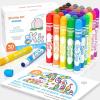 Shuttle Art Washable Dot Markers 36 Colors with Free Activity Book, Fun Art Supplies for Kids Toddlers and Preschoolers, Non Toxic Water-Based Paint Daubers, Dot Art Markers(30 Colors)