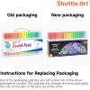 Shuttle Art Dual Tip Brush Pens, 70 Colors, Fine and Brush Dual Tip Markers Set, Portable Storage Case, Ideal for Calligraphy, Coloring, Doodling, Writing(120 Colors with 1 Coloring Book)