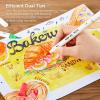 Shuttle Art Dual Tip Brush Pens, 70 Colors, Fine and Brush Dual Tip Markers Set, Portable Storage Case, Ideal for Calligraphy, Coloring, Doodling, Writing(70 Colors with 1 Coloring Book)