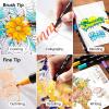 Shuttle Art Dual Tip Brush Pens, 70 Colors, Fine and Brush Dual Tip Markers Set, Portable Storage Case, Ideal for Calligraphy, Coloring, Doodling, Writing(96 Colours)