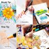 Shuttle Art Dual Tip Brush Pens, 70 Colors, Fine and Brush Dual Tip Markers Set, Portable Storage Case, Ideal for Calligraphy, Coloring, Doodling, Writing(Pastel color)