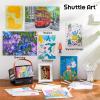 Shuttle Art 101 Colors Alcohol Markers, 100 Colors Dual Tip Art Marker Set Plus 1 Colorless Blender with Marker Case Perfect for Illustration Students Adult Coloring Sketching(101)