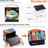 Shuttle Art 121 Colors Alcohol Markers, 120 Colors Dual Tip Art Marker Set Plus 1 Colorless Blender with Marker Case Perfect for Illustration Students Adult Coloring Sketching(51 Colors)
