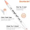 Shuttle Art 30 Colors Skin Tone&Hair Art Markers, Dual Tip Alcohol Based Flesh Color Marker Pen Set Contains 1 Blender Perfect for Kids & Adults Portrait,Comic, Anime, Manga, Illustration(30 Skin Tone Colors)
