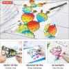 Shuttle Art 310 Colors Alcohol Markers, 309 Colors Dual Tip Art Marker Set Plus Colorless Blender, Micro-tip Pens, White Highlighter Pens, Marker Bag with Holders Perfect for Students Adults Coloring(280 Colors)