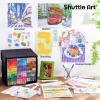Shuttle Art 310 Colors Alcohol Markers, 309 Colors Dual Tip Art Marker Set Plus Colorless Blender, Micro-tip Pens, White Highlighter Pens, Marker Bag with Holders Perfect for Students Adults Coloring(205 Colors)