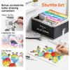 Shuttle Art 310 Colors Alcohol Markers, 309 Colors Dual Tip Art Marker Set Plus Colorless Blender, Micro-tip Pens, White Highlighter Pens, Marker Bag with Holders Perfect for Students Adults Coloring(240 Colors)
