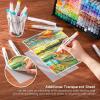 Shuttle Art 310 Colors Alcohol Markers, 309 Colors Dual Tip Art Marker Set Plus Colorless Blender, Micro-tip Pens, White Highlighter Pens, Marker Bag with Holders Perfect for Students Adults Coloring(172 Colors)