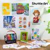 Shuttle Art Alcohol Markers Brush tip, Dual Tip Brush & Chisel Tip Art Marker Set, 50 Colors plus 1 Blender Permanent Marker Pens with Case Perfect for Illustration Students Adults Coloring(51 Colors Brush & Chisel Tip)