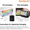 Shuttle Art Alcohol Markers Brush tip, Dual Tip Brush & Chisel Tip Art Marker Set, 50 Colors plus 1 Blender Permanent Marker Pens with Case Perfect for Illustration Students Adults Coloring(51 Pastel Colors Brush & Chisel Tip)