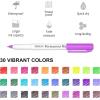 Shuttle Art Permanent Marker, 30 Colors Ultra Fine Point, Assorted Colors, Works on Plastic,Wood,Stone,Metal and Glass for Kids Adult Coloring Doodling Marking(30 Colors)