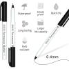 Shuttle Art Permanent Marker, 30 Colors Ultra Fine Point, Assorted Colors, Works on Plastic,Wood,Stone,Metal and Glass for Kids Adult Coloring Doodling Marking(30 Pack Black)