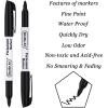 Shuttle Art Permanent Markers, 30 Pack Black Permanent Marker set,Fine Point, Works on Plastic,Wood,Stone,Metal and Glass for Doodling, Marking(100)