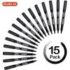 Shuttle Art Dry Erase Markers, 15 Pack Black Magnetic Whiteboard Markers with Erase,Fine Point Dry Erase Markers Perfect For Writing on Whiteboards, Dry-Erase Boards,Mirrors for School Office(15 Pack Black Barrel-Black)