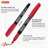 Shuttle Art Wet Erase Markers, 12 Colors 1mm Fine Tip Overhead Projectors Transparency Smudge-Free Markers, Works for Laminated Calendars Whiteboard Schedule Glass, Wipe with Water(12 Colors Black Barrel)