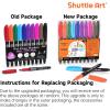 Shuttle Art Wet Erase Markers, 12 Colors 1mm Fine Tip Overhead Projectors Transparency Smudge-Free Markers, Works for Laminated Calendars Whiteboard Schedule Glass, Wipe with Water(10 Colors)