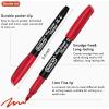 Shuttle Art Wet Erase Markers, 12 Colors 1mm Fine Tip Overhead Projectors Transparency Smudge-Free Markers, Works for Laminated Calendars Whiteboard Schedule Glass, Wipe with Water(10 Colors)