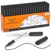 Shuttle Art Dry Erase Markers, 15 Pack Black Magnetic Whiteboard Markers with Erase,Fine Point Dry Erase Markers Perfect For Writing on Whiteboards, Dry-Erase Boards,Mirrors for School Office(60 Pack Black)
