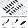 Lelix Dry Erase Markers – 42 Pack, 14 Colors, Chisel Tip, Perfect for Kids & School, Office Use, Whiteboard & Mirror Writing(42 Pack Black)
