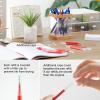 Retractable Gel Pen Refills, Shuttle Art 60 Pack Black Rollerball Gel Ink Pens Refills, Bulk Set, 0.7mm Fine Point for Writing Journaling Taking Notes School Office Home(Red)