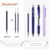 Retractable Gel Pen Refills, Shuttle Art 60 Pack Black Rollerball Gel Ink Pens Refills, Bulk Set, 0.7mm Fine Point for Writing Journaling Taking Notes School Office Home(Blue)
