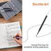 Retractable Gel Pen Refills, Shuttle Art 60 Pack Black Rollerball Gel Ink Pens Refills, Bulk Set, 0.7mm Fine Point for Writing Journaling Taking Notes School Office Home(Black)