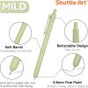 Shuttle Art Ballpoint Pens, 24 Pack Colored Retractable Black Ink Ball Point Pens, Cute Pens 1.0mm Medium Point Quick Drying for Writing Journaling Taking Notes School Office Home(11 Black Ink)