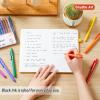 Shuttle Art Ballpoint Pens, 24 Pack Colored Retractable Black Ink Ball Point Pens, Cute Pens 1.0mm Medium Point Quick Drying for Writing Journaling Taking Notes School Office Home(24 Black Ink)