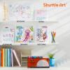 Shuttle Art Ballpoint Pens, 24 Pack Colored Retractable Black Ink Ball Point Pens, Cute Pens 1.0mm Medium Point Quick Drying for Writing Journaling Taking Notes School Office Home(24 Colors)