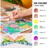 Shuttle Art Gel Pen Refills, 180 Colors (No Duplicates) Gel Pen Refills, 7 Color Types for Kids Adults Coloring Books Drawing Doodling Crafts Scrapbooking Journaling(120 Colors)