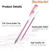 Shuttle Art Gel Pen Refills, 180 Colors (No Duplicates) Gel Pen Refills, 7 Color Types for Kids Adults Coloring Books Drawing Doodling Crafts Scrapbooking Journaling(120 Colors)