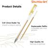 Shuttle Art Gel Pen Refills, 180 Colors (No Duplicates) Gel Pen Refills, 7 Color Types for Kids Adults Coloring Books Drawing Doodling Crafts Scrapbooking Journaling(180 Colors)